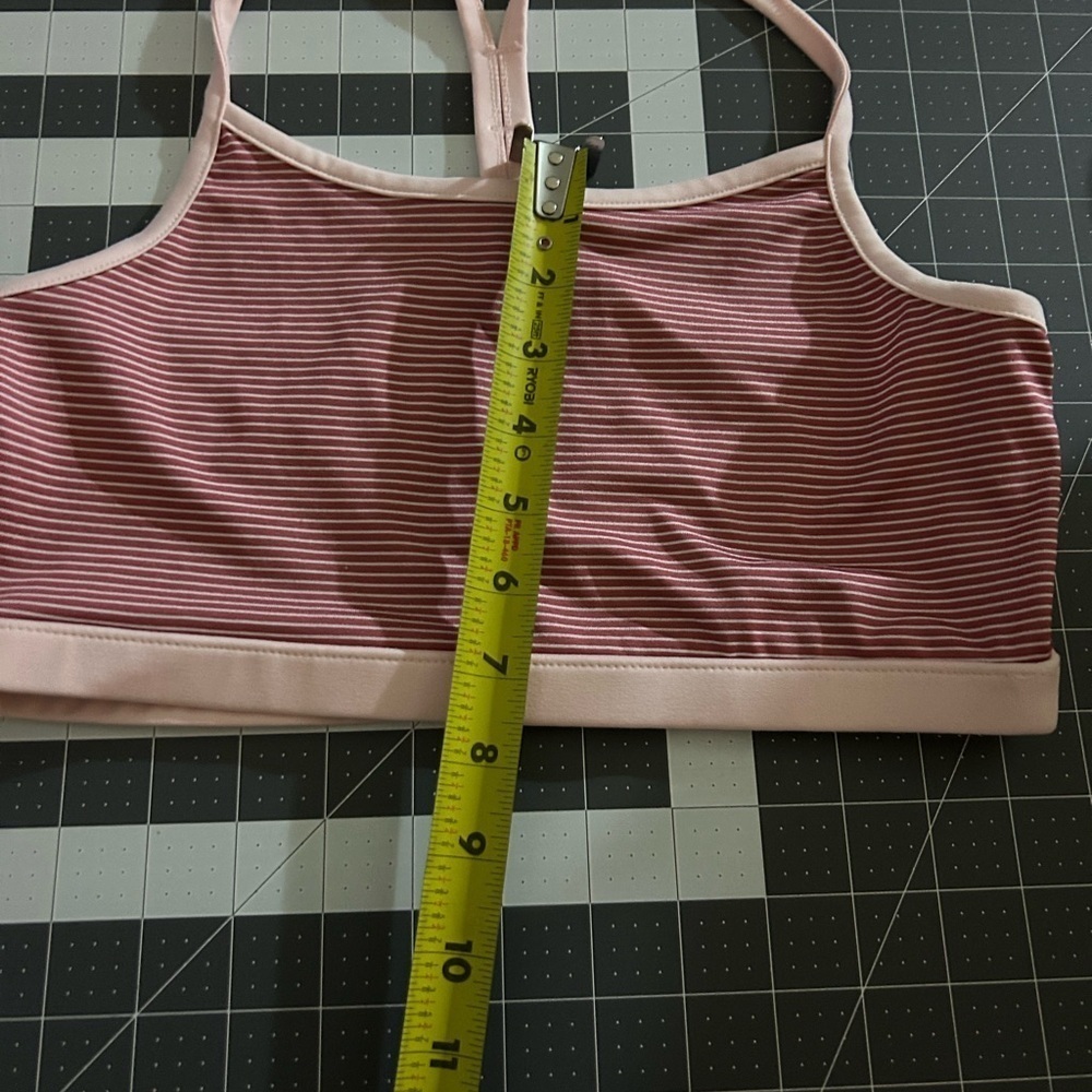 Xersion Pink Striped Kids Tank Top - Picture 6 of 6